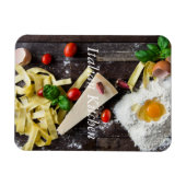Italiaanse tekst over voedsel personaliseren magneet (Horizontaal)
