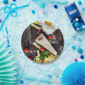 Italiaanse tekst over voedsel personaliseren papieren bordje (Feest)