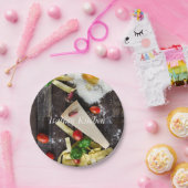 Italiaanse tekst over voedsel personaliseren papieren bordje (Feest)