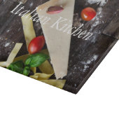 Italiaanse tekst over voedsel personaliseren snijplank (Hoek)