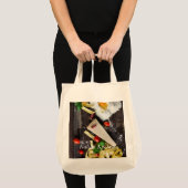 Italiaanse tekst over voedsel personaliseren tote bag (Voorkant (product))