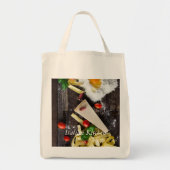 Italiaanse tekst over voedsel personaliseren tote bag (Voorkant)