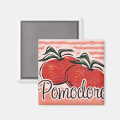 Italiaanse tomaat keukenmagneet magneet (Voorkant / Achterkant)