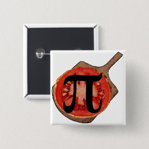 Italiaanse Tomaten Pi Knop Vierkante Button 5,1 Cm
