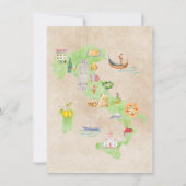 Italiaanse toren van de Pisa-Waterverf Kaart (Achterkant)