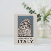 Italiaanse toren van Pisa Briefkaart (Staand voorkant)
