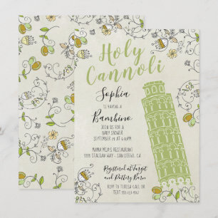 Italiaanse toren van Pisa Genderneutraal Baby show Kaart