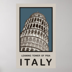 Italiaanse toren van Pisa Poster