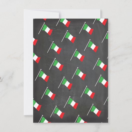 Italiaanse toren van Pisa Rehearsal Dinner Birthda Kaart (Achterkant)