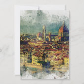 Italiaanse Toscaanse olijven moderne trouwuitnodig Kaart (Achterkant)