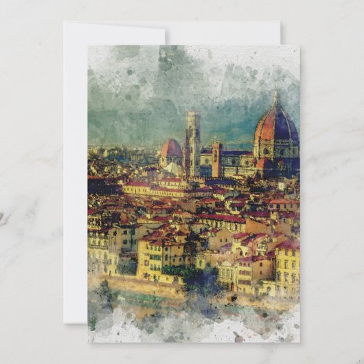 Italiaanse Toscaanse olijven moderne trouwuitnodig Kaart (Achterkant)