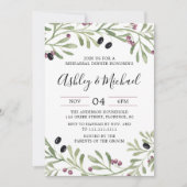 Italiaanse Toscaanse repetitie diner uitnodiging (Voorkant)