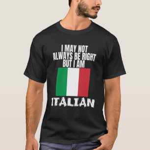 italiaanse trots op zijn italiaans erfgoed t-shirt