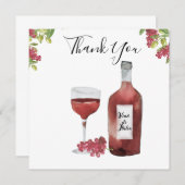 Italiaanse trouwkaart bedankkaarten kaart (Voorkant / Achterkant)