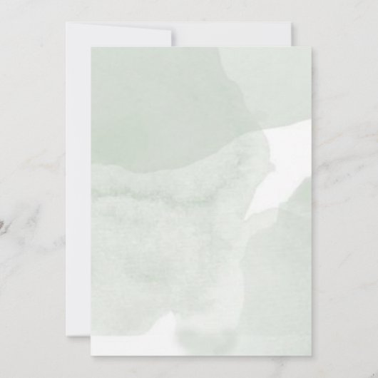 Italiaanse trouwtuin script waterverf olijf kaart (Achterkant)