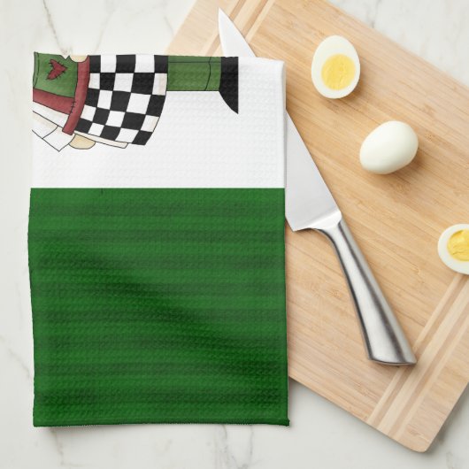 Italiaanse Tsjetsjeense keukenhanddoek (Quarter Fold)