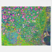 Italiaanse tuin, Gustav Klimt Fleece Deken (Voorkant (Horizontaal))
