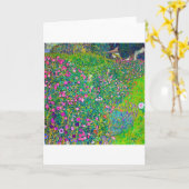 Italiaanse tuin, Gustav Klimt Kaart (Gele Bloem)
