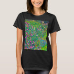 Italiaanse tuin, Gustav Klimt T-shirt<br><div class="desc">Gustav Klimt (14 juli 1862 - 6 februari 1918) was een Oostenrijkse symboliek schilder en een van de meest prominente leden van de Wenen Secessiebeweging. Klimt wordt genoteerd voor zijn schilderijen, moorden, schetsen en andere voorwerpen. Naast zijn figuurwerk, dat onder meer bestaat uit aantijgingen en portretten, schilderde hij landschappen. Onder...</div>