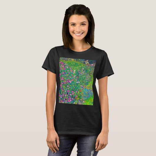 Italiaanse tuin, Gustav Klimt T-shirt (Voorkant volledig)