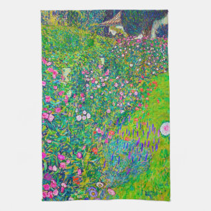 Italiaanse tuin, Gustav Klimt Theedoek