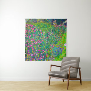 Italiaanse tuin, Gustav Klimt Wandkleed