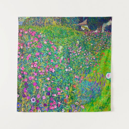 Italiaanse tuin, Gustav Klimt Wandkleed (Voorkant)