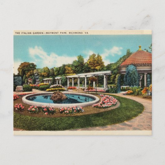 Italiaanse tuin, Maymont Park, Richmond Virginia Briefkaart (Voorkant)