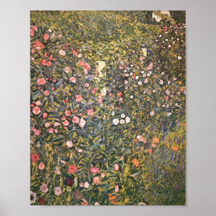 Italiaanse tuin van Gustav Klimt Poster