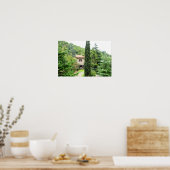 Italiaanse tuinboerderij. Toscane. Poster (Keuken)
