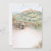 Italiaanse Tuscany Dat's Amore Bruiloftsfeest Kaart (Achterkant)