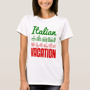 Italiaanse Vacature Italië Reisbrug Souvenir T-shirt