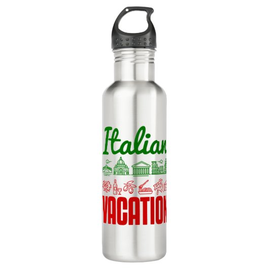 Italiaanse Vacature Italië Reisbrug Souvenir Waterfles (Voorkant)