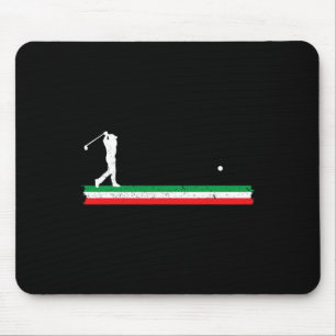 Italiaanse Vader Golfsport Vader Italië Vlag Golf Muismat