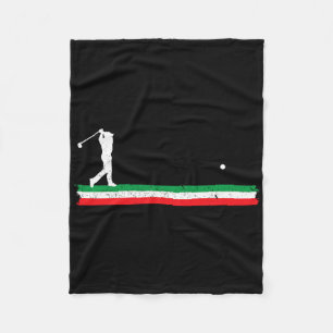 Italiaanse Vader Golft Vader Italië Vlag Golf Fan  Fleece Deken