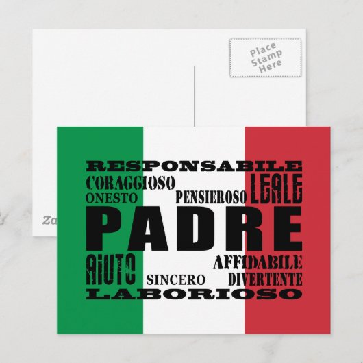 Italiaanse vaders : Kwaliteit Briefkaart (Voorkant / Achterkant)