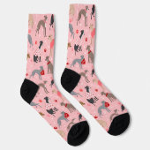 Italiaanse Valentijn Greyhound Socks Sokken (Rechts)