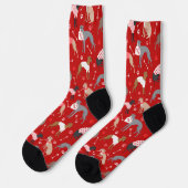 Italiaanse Valentijn Greyhound Socks Sokken (Links)