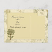  Italiaanse Verdigris Save the Date Aankondigingskaart (Achterkant)