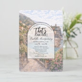 Italiaanse Vernazza Dat is Liefde Bruidsfeest Kaart (Staand voorkant)