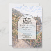 Italiaanse Vernazza Dat is Liefde Bruidsfeest Kaart (Voorkant)