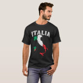 Italiaanse verweerde vlag t-shirt (Voorkant volledig)