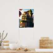 Italiaanse Villa Art Print (Keuken)