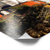 ITALIAANSE VILLAGE WALES FOTO AFDRUK (Hoek)