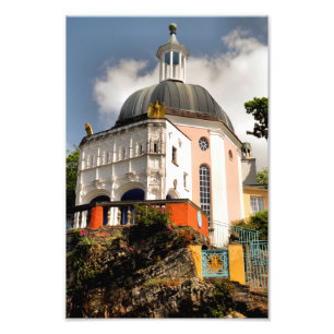 ITALIAANSE VILLAGE WALES FOTO AFDRUK