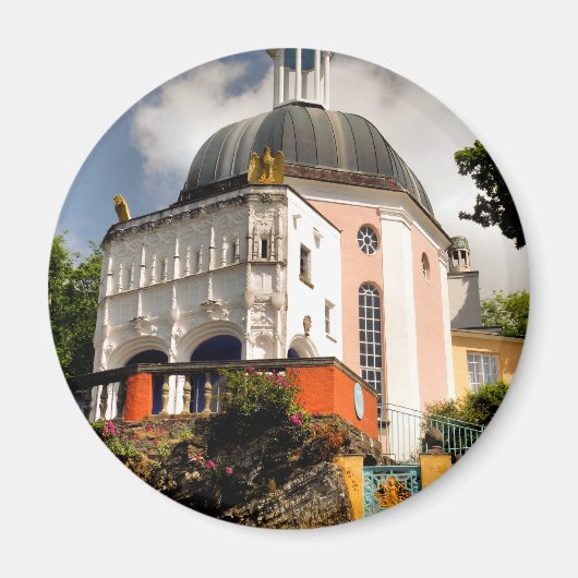 ITALIAANSE VILLAGE WALES MAGNEET (Voorkant)