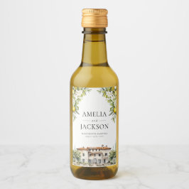 Italiaanse villa's Lemons & Olijven Wijn Etiket