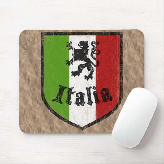 Italiaanse Vintage Brown Mousepad Muismat (Met muis)