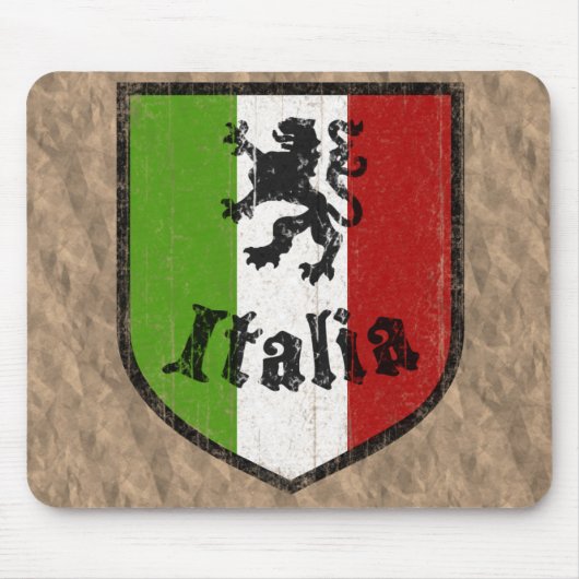 Italiaanse Vintage Brown Mousepad Muismat (Voorkant)