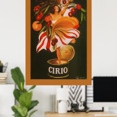 Italiaanse Vintage Cirio-kersen Poster (Thuiskantoor)